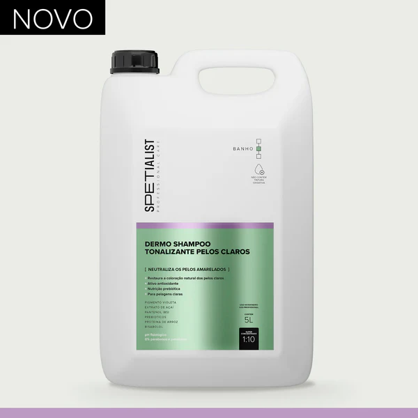 Dermo Shampoo Tonalizante Pelos Claros 5L